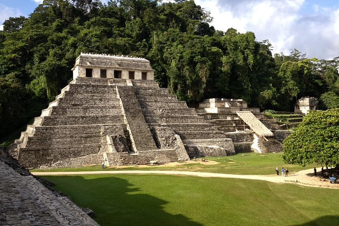 Ancient Mayan ruins deep within a Central American jungle